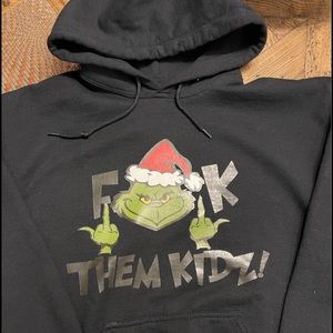 Size M Black Grinch hoodie (Unisex Size Medium but fits like a Mens Small)